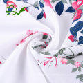 Printed flower woven pure rayon fabric for dress